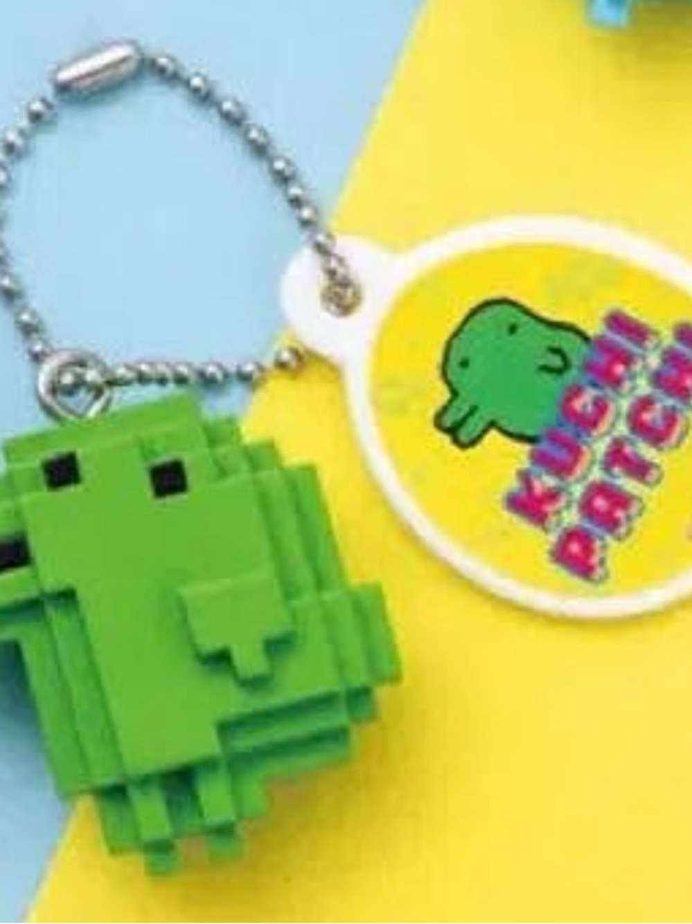 Bandai Gashapon Tamagotchi Kuchipatchi Green Block Figure Charm New